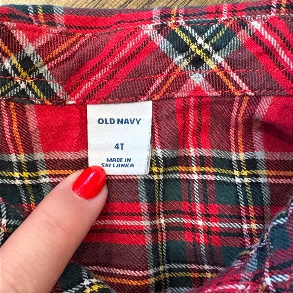 Plaid Red Christmas dress shirt
